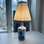 Lampfot keramik kinesiskt mönster - ny sladd