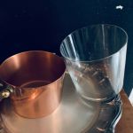 Kopparbehållare med glasinsats - Ystad Metall