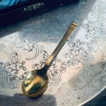 Låda med 6 st teskedar nysilver