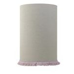 Lampskärm Carolin Cylindrisk med frans - 2 storlekar - 2 färger - flera fransfärger