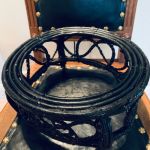 Äldre fat och träställning