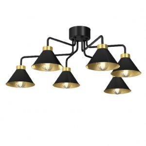 Demet taklampa 6 kupor