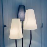 3-armad golvlampa 60-tal