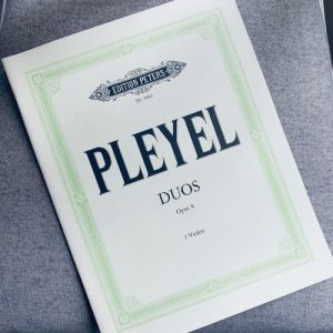 Nothäfte: Duos Opus 8 2 Violen - Pleyel. No 9083. Edition Peters.