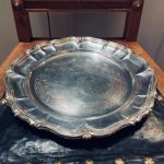 Bricka metall diameter ca 30 cm