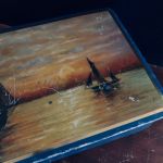 Antik Plåtburk Segelbåtar - Hakons