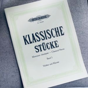 Nothäfte: Klassische Stücke Band 1 - Violine und Klavier. No 1413a. Edition Peters.
