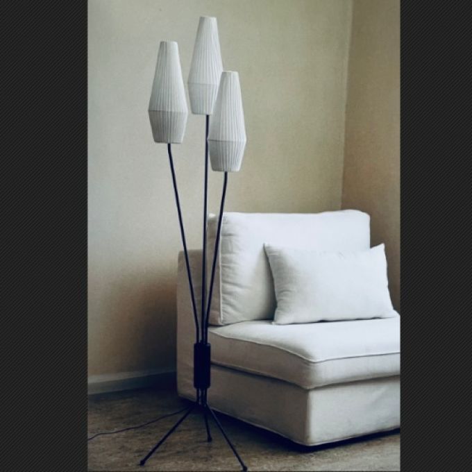 Golvlampa 3-armad RETRO