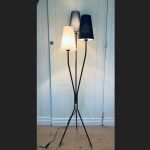 3-armad golvlampa 60-tal