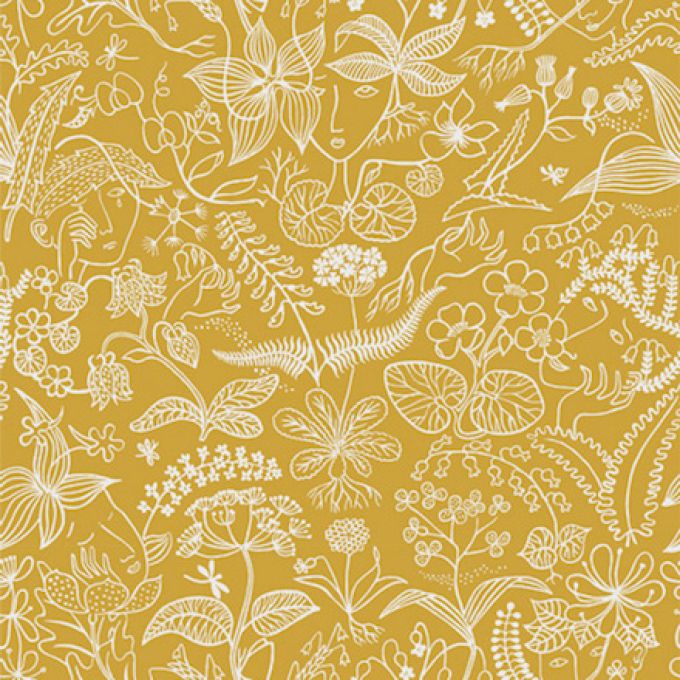 TYG Grazia Grande NEGATIV - Stig Lindberg - 3 färger - 100% LIN