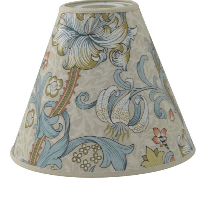 Lampskärm Toppringfäste Golden Lily - William Morris - 2 färger