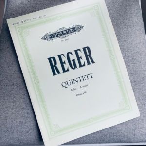 Nothäfte: Quintett A-dur / A major Opus 146 - Reger. No 3997. Edition Peters.