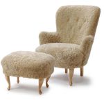 Mia Fårskinnsfåtölj 50-talsstil