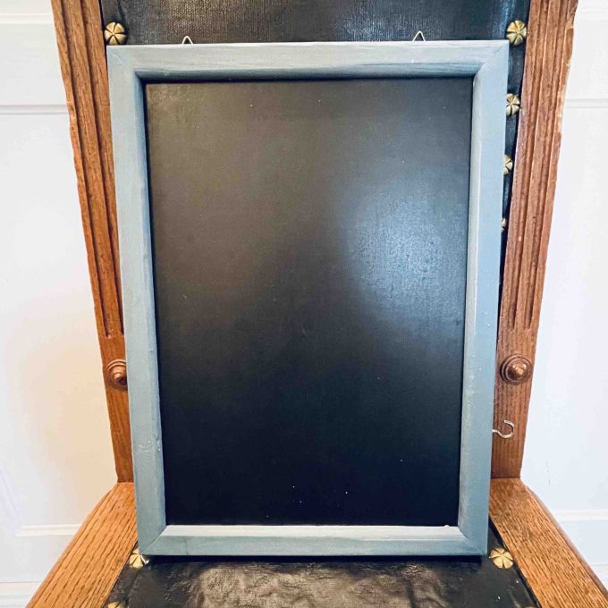 Griffeltavla blå ram