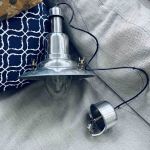 Hänglampa industriell stil krom