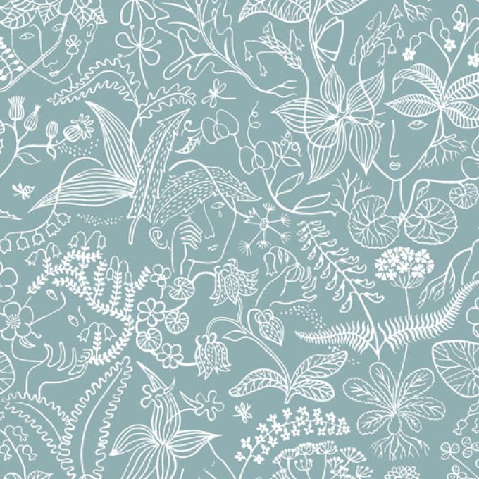 TYG Grazia Grande NEGATIV - Stig Lindberg - 2 färger - Trevira CS Voile