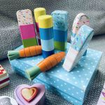 Stort set med matleksaker i trä