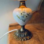 Bordslampa keramik mässing