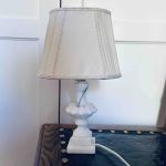 Glaslampa med marmoreffekt - ny el