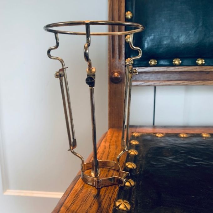 Klämlampa metall med ny tvinnad tygsladd