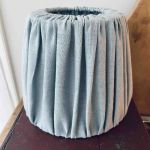 Lampskärm klofäste mint linne