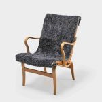 Stolsöverdrag Fårskinn - modell Eva