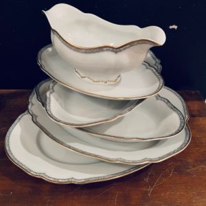 Set med 5 fina uppläggningsfat - Hutschenreuther Bavaria