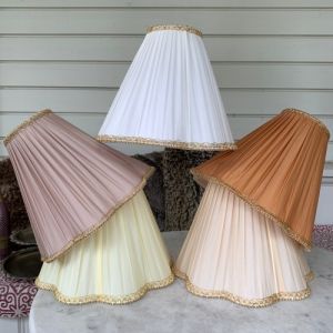 Lampskärm Louisa - toppringfäste - 9 färger - variant STÖRRE