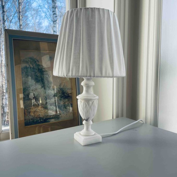 Marmorlampa liten - ny sladd