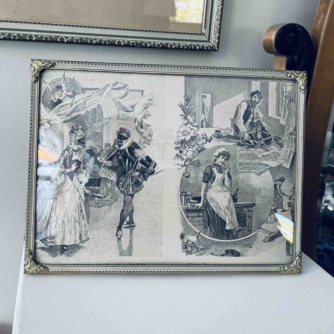 Ram dekorativ – motiv "Madame Pompadour"