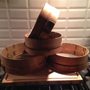 Set med 4 äldre mjölsiktar