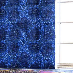 Tyg - Oomph - Viola Gråsten - 100% Linne HANDTRYCK