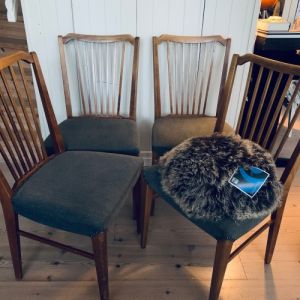 Set med 4 st 60-talsstolar
