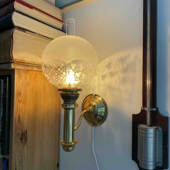 Vägglykta - ny sladd