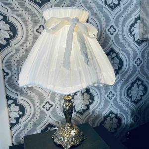 Lampskärm skirt tyg vågig ställning