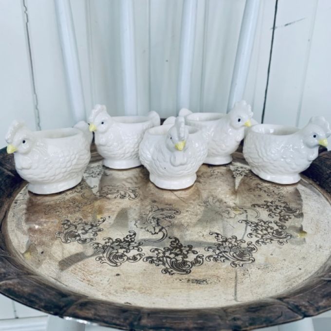 Set med 5 äggkoppar