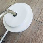 Paret lampetter trä vit guld - ny el