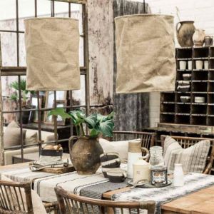 Taklampa Jute för m utomhussladd - 2 storlekar - 2 färger
