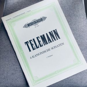Nothäfte: 6 Kanonische Sonaten - 2 Violinen - Telemann. No 4394. Edition Peters.