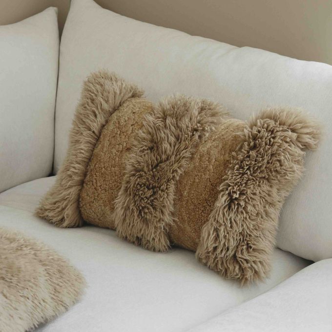 Kudde Dune Fårskinn och Lammskinn - 2 färger