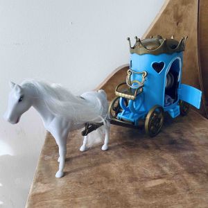 Häst och vagn till små dockor