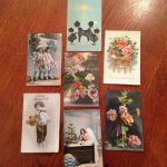 Antika Vykort - set med 7 st