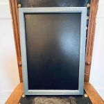 Griffeltavla blå ram