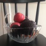 Glasskål med handtag