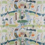 TYG Lustgård - Stig Lindberg - 2 färger - Trevira CS