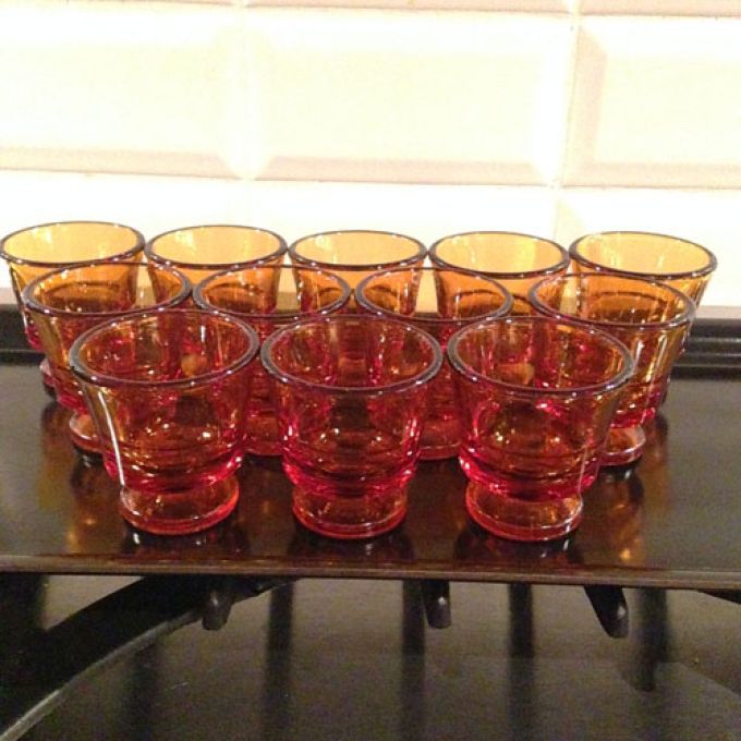 Snapsglas Duralex Frankrike, 12 st