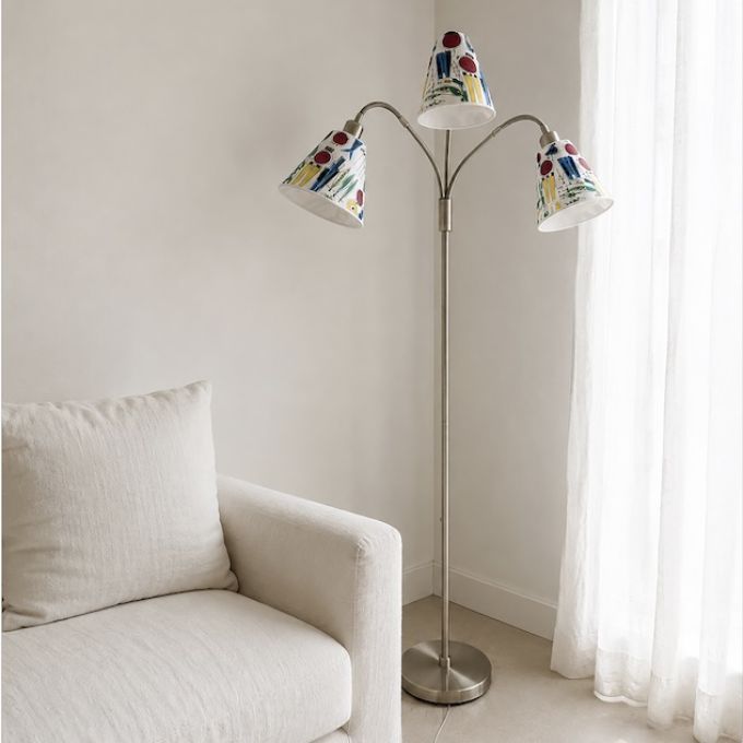 Golvlampa 3-armad Ture - 4 färger