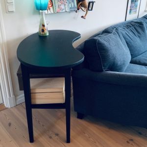 Sidobord Bönformat Svart