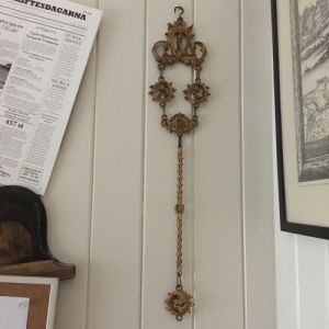 Brännförgylld del till lampa - finns 2