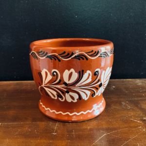 Keramikkruka brunglaserad